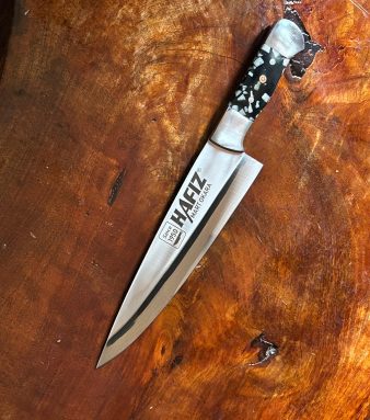 Experience professional-grade performance with our premium knives—crafted from high-carbon stainless steel for unmatched sharpness and long-lasting durability. Designed for chefs and home cooks alike, our knives offer perfect balance, ergonomic comfort, and effortless precision with every cut. Every knife is a blend of traditional craftsmanship and modern technology—made to stay sharp, resist corrosion, and elevate your kitchen experience. From chopping vegetables to carving meat, our knives provide the control and accuracy you need to cook with confidence. Built to handle everyday use with professional results, these knives are more than tools—they’re kitchen essentials