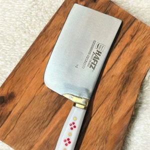 white fiber handle mango shape cleaver for meat cutting